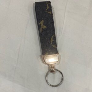 Louis Vuitton Black and Gold Key Holder